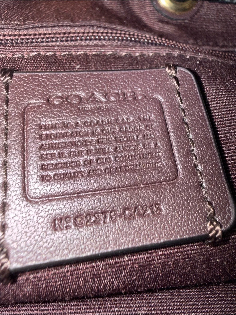 Coach Black Leather Drawstring Shoulder Bag Authentic